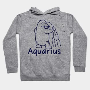 Aquarius Bear Cute 1 Hoodie